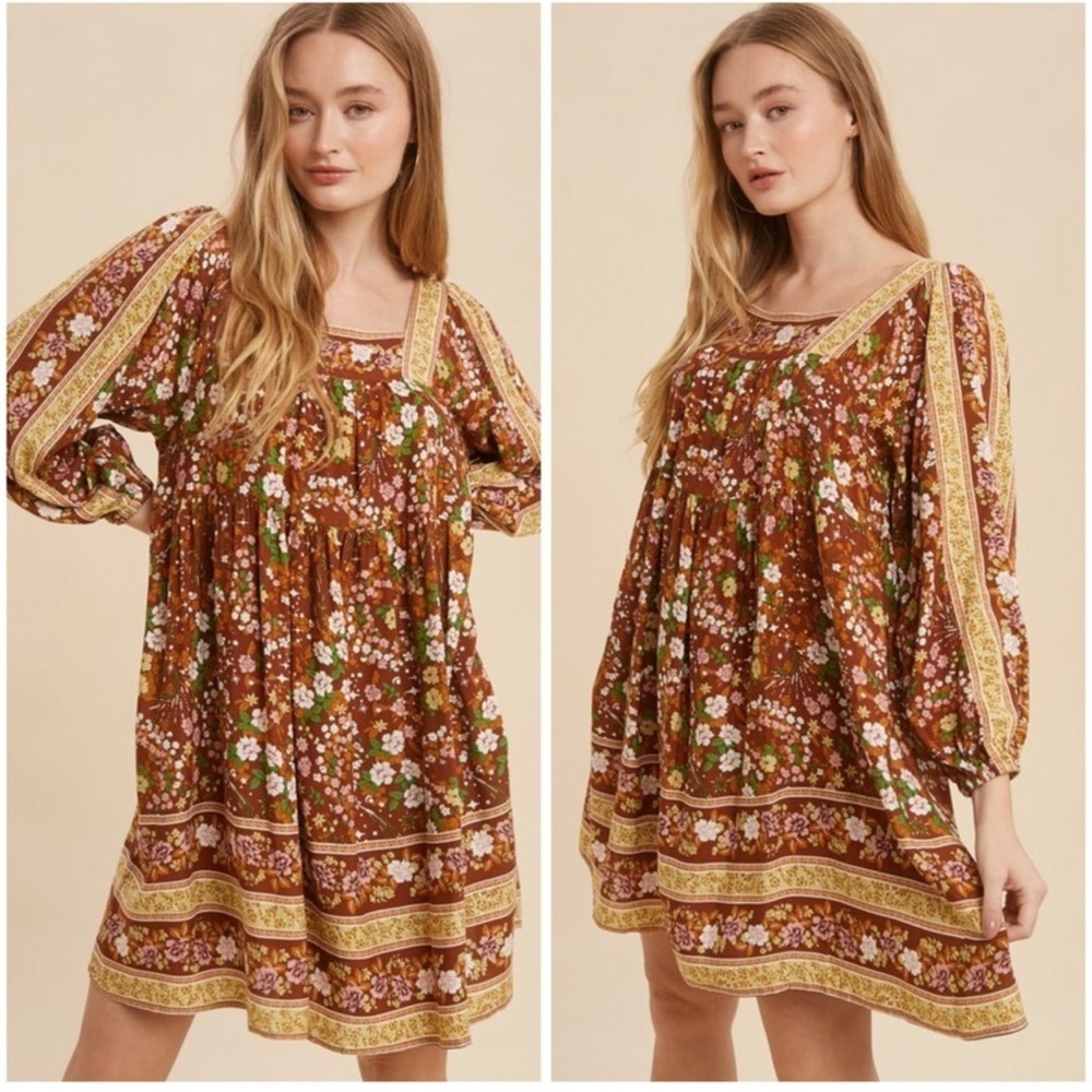 The MILLIE Smock Floral Dress - Picture 4 of 8